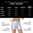 thumbnail image 3 of HDE Shiny Metallic High Waisted Rave Shorts Festival Disco Dance Workout Shorts, 3 of 6