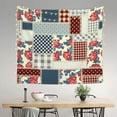 thumbnail image 2 of Pofeuu Patchwork In Country Style Print Wall Tapestry Decoration Wall Hanging Tapestry 60 x 51 Inch, 2 of 6