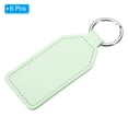 thumbnail image 3 of 4.3" PU Sublimation Keychain Blanks, Leather Key Fob with Rings for DIY Craft Car Key, Green, 6 Pack, 3 of 6