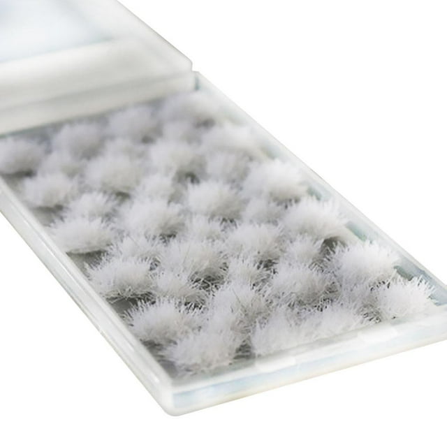 39pcs War Scenics Four Seasons Static Grass Tufts Railway Railroad Wargame White