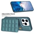 thumbnail image 6 of Dteck for Apple iPhone 11 Card Holder Back Case with Pockets, Premium PU Leather ID Cash Credit Slots Magnetic Kickstand Flip Folio Slim Hard Protective Cover, green, 6 of 7