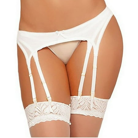 Nursing Bras No Bra Tank Women Sexy Bow Thigh-Highs Garter Belt Suspender Lingerie