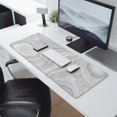 thumbnail image 2 of Gray Fine LinesLine Theme&nbsp;mousepad Gamingwaterproofwashable&nbsp;for Office Home Work GamingmousepadRubber Base Mousepad with Stitched Edges 31.5x11.8inches, 2 of 7
