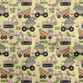 thumbnail image 1 of oneOone Cotton Jersey Medium Yellow Fabric Truck Craft Projects Decor Fabric Printed By The Yard 58 Inch Wide, 1 of 5