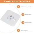 thumbnail image 4 of LOLIPPYY 10pcs Traceless Picture Hanging Kit Drywall Hooks Invisible Acrylic for Clothes Organization, 4 of 5