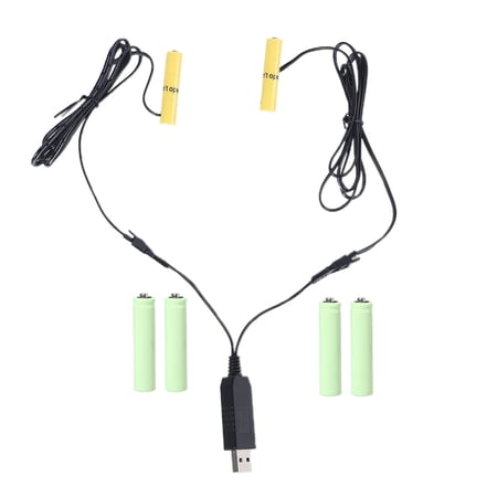 2in1 Eliminator USB Power Supply Replace 1-4pcs1.5V Batteries for Clock Camera Torch Radio 2in1 Eliminator USB Power Supply Replace 1-4pcs1.5V Batteries for Clock Camera Torch Radio