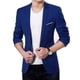 thumbnail image 1 of ALSLIAO Nuevo Traje Casual Entallado Formal de Un Botón para Hombre Blazer Chaqueta Abrigo Tops Azul M, 1 of 8