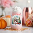 thumbnail image 4 of Merry Christmas Santa Reindeer Antlers Beagle Sleigh Xmas Winter Holiday 16oz Glass Cup Mug Beagles Dog Lover Gifts Idea Glass Can - 00023, 4 of 5