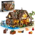 thumbnail image 1 of Set de construcción INSOON Wood Cabin con luz LED, 2570 piezas, 10-12 o más, 1 of 9