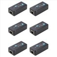 thumbnail image 1 of 6X 1Port POE Extender 10/100Mbps with IEEE 802.3Af Standard Input / Output for IP Camera Transmission Distance 120Meters,6 x PoE Extender,Black, 1 of 4