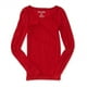 thumbnail image 1 of Aeropostale Womens Neon Ls Basic Camiseta, Rojo, X-Large Aeropostale Camiseta básica, 1 of 2