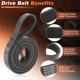 thumbnail image 4 of Unique Bargains 6PK2083/1060820 Correa Serpentina para Cadillac CTS 2004-2007 para Chevrolet Caprice 2014-2017 Correa de 6 Nervios, 4 of 7