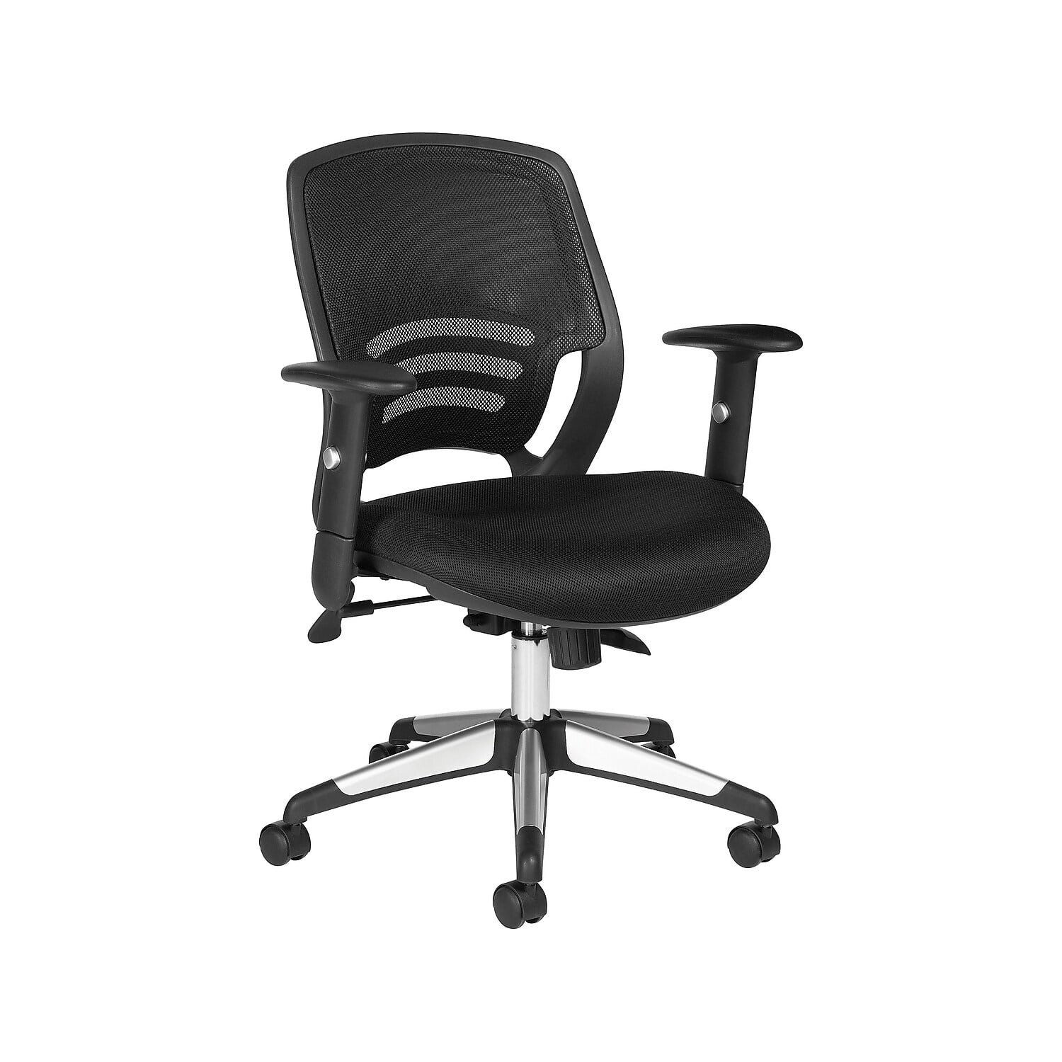 Global Offices To Go Fabric Manager Chair Mesh Black OTG11686B