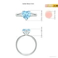 thumbnail image 4 of Angara Natural 1.4 Ct. Aquamarine Solitaire Ring in Sterling Silver for Women (Ring Size: 8), 4 of 8