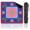 Color 2, variant on Mahjong Mat 31.5" x 31.5" Colorful Floral Folk Art Bold Geometric Shapes Non-Slip Noise Reduction American Mahjong Tiles Table Cover for Dominoes Poker Card Board Games Gift
