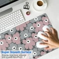 thumbnail image 4 of Elevate Your Workspace with Vintage Groovy Flowers Desk Mat: Extended Gaming Mouse Pad Perfect for Office Work & Gaming, Non-Slip Rubber Base Mousepad with Stitched Edges - 31.5x11.8 inches, 4 of 7