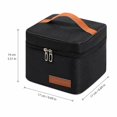 thumbnail image 3 of Work Lunch Bag Insulated Lunch Tote Bag Leakproof Waterproof Oxford Fabric Square Shape Meal Prep Bag for Work Picnic, Great Gift for Men Gift for Women, 3 of 6