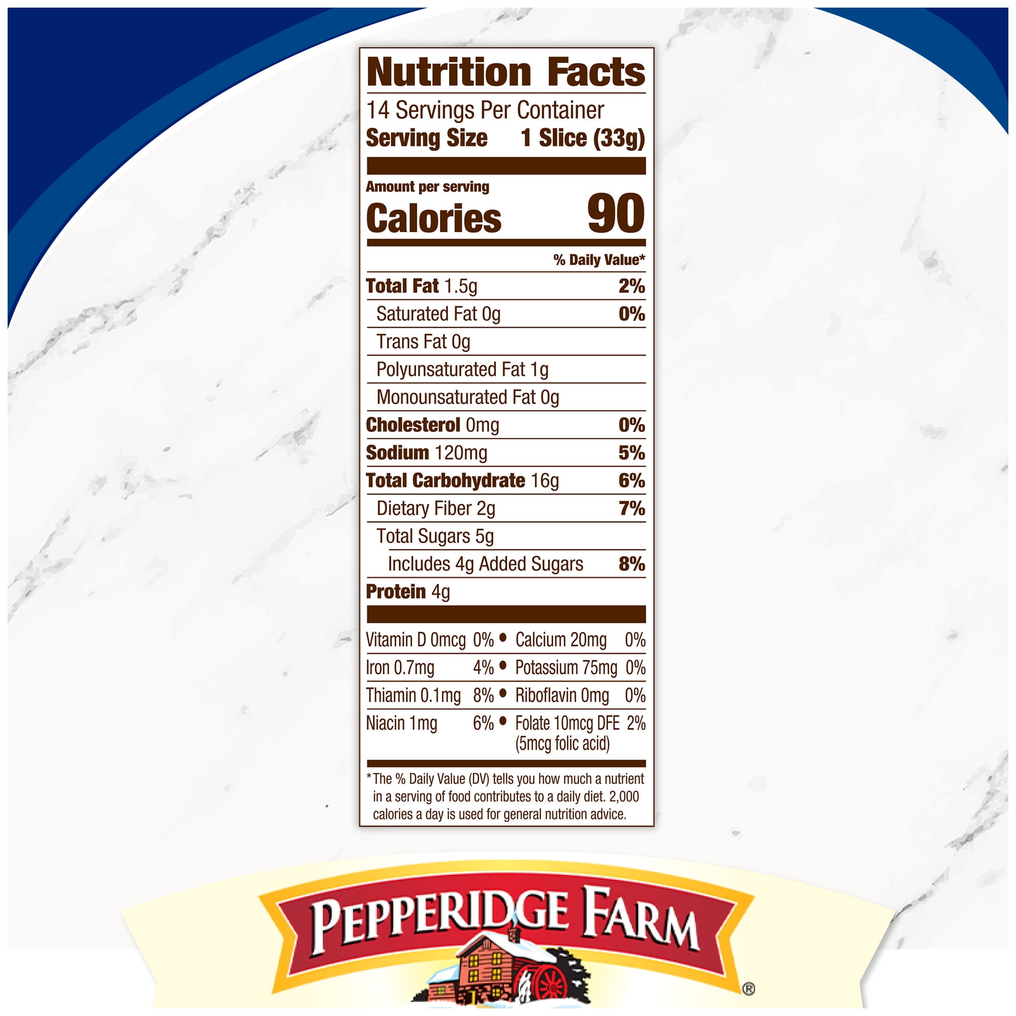 Pepperidge Farm Swirl 100% Whole Wheat Cinnamon with Raisins Breakfast Bread, 16 oz Loaf
