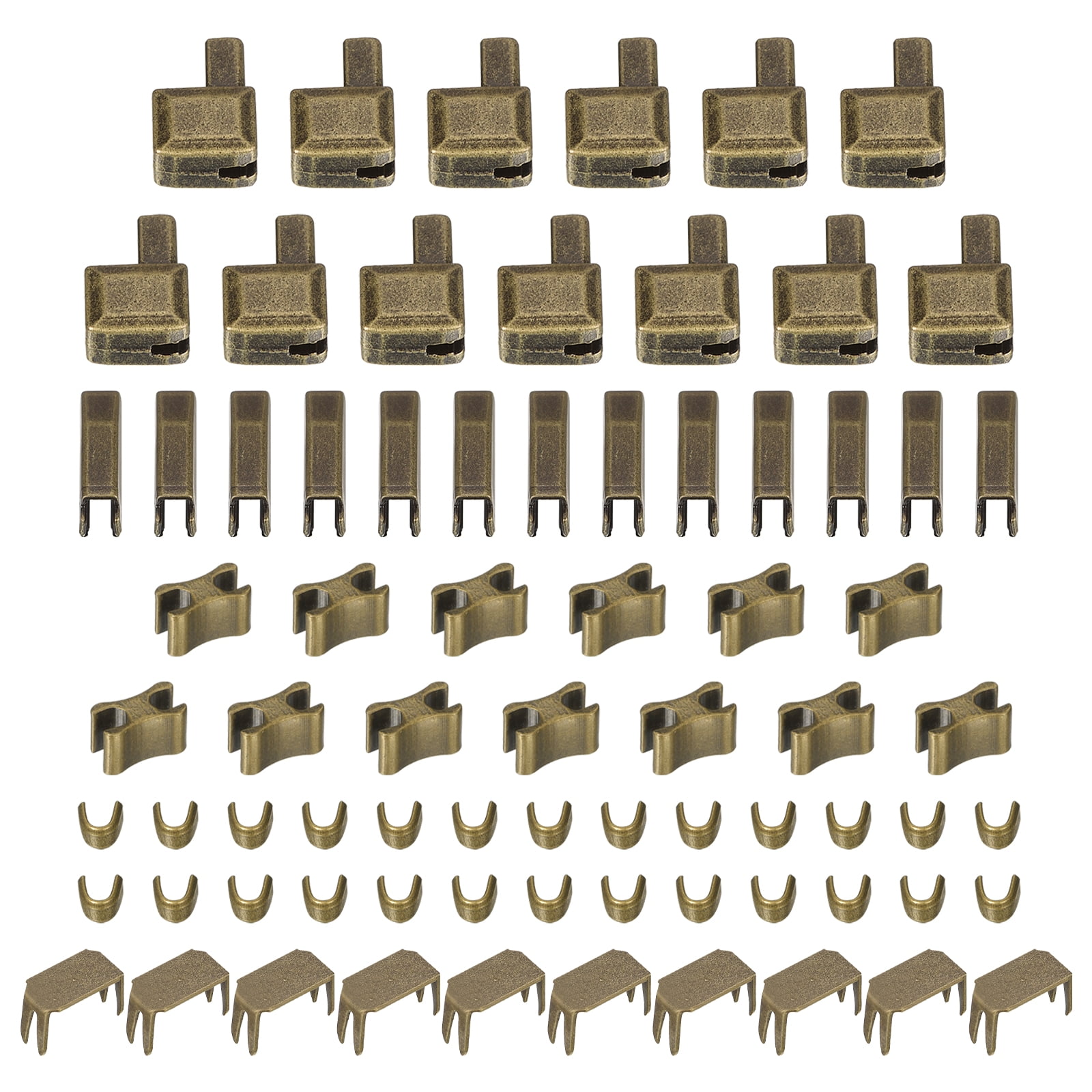 Zipper Repair Kits, 5 Metal Latch Slider Retainers Box & Insertion