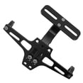 thumbnail image 2 of Soporte de matrícula de motocicleta de aleación de aluminio CNC Soporte de matrícula de motocicleta ajustable universal Negro, 2 of 14