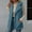 Blue, variant on Fleece Vest Sevevn Women's Solid Color Sleeveless Lapel Button Jacket With Pocket