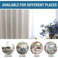 thumbnail image 4 of AIR-Linen Blackout Curtains 84 Inches Long 100% Blackout Heavy-Duty Draperies for Living Room Bedroom Thermal Insulated Textured Functional Window Treatment Anti Rust Grommet, 2 Panels, Stone, 4 of 4