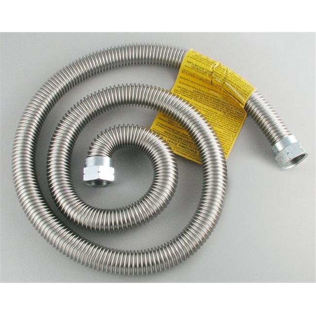 LDR Industries 180466203 509 1100SS Gas Dryer Connection Kit, Stainless