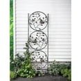 thumbnail image 2 of Plow & Hearth Butterfly Trio Metal Garden Trellis, 2 of 4