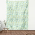 thumbnail image 4 of Ambesonne Garden Fabric by the Yard Upholstery, Striped Dotted Foliage Art, 10 Yards, Seafoam and Yellow Green, 4 of 5