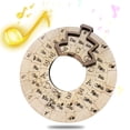 thumbnail image 1 of Wooden Melody Tool Music Instrument Wood Melody Maker Circle of Fifths Wheel, Circle Wooden Wheel and Musical Educational Tool Chord Wheel for Musicians Music Lovers, 1 of 7