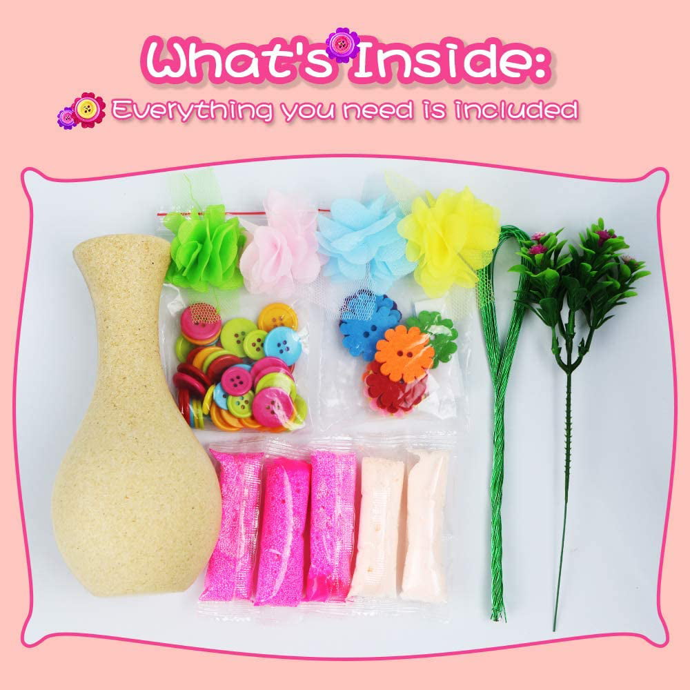 Flowers Craft Kit For Kids Felt Flowers For Crafts Make Your - Temu