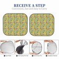thumbnail image 6 of Wukai Taco Print Windshield Sun Shade, Car Front Window Shades Sunshade Cover Sun Visor Shield Block Automotive Interior Protector Blocks UV Rays-Small, 6 of 6