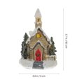 thumbnail image 2 of HLONK Christmas Lighted Mini House Miniature Village Houses Micro Landscape Decoration, 2 of 6