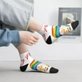 thumbnail image 2 of Pofeuu Lgbt Gnome Print 30cm Socks, Adult Running Hiking Socks for Youth and Adult, 2 of 7