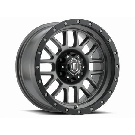 ICON Alloys Alpha, Titanium, 17 x 8.5 / 5 x 5, 0mm Offset, 4.75" BS