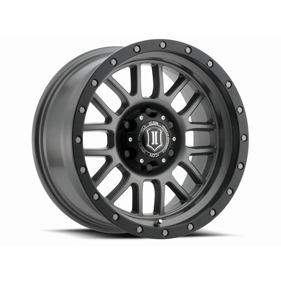 ICON Alloys Alpha, Titanium, 17 x 8.5 / 6 x 135, 6mm Offset, 5" BS