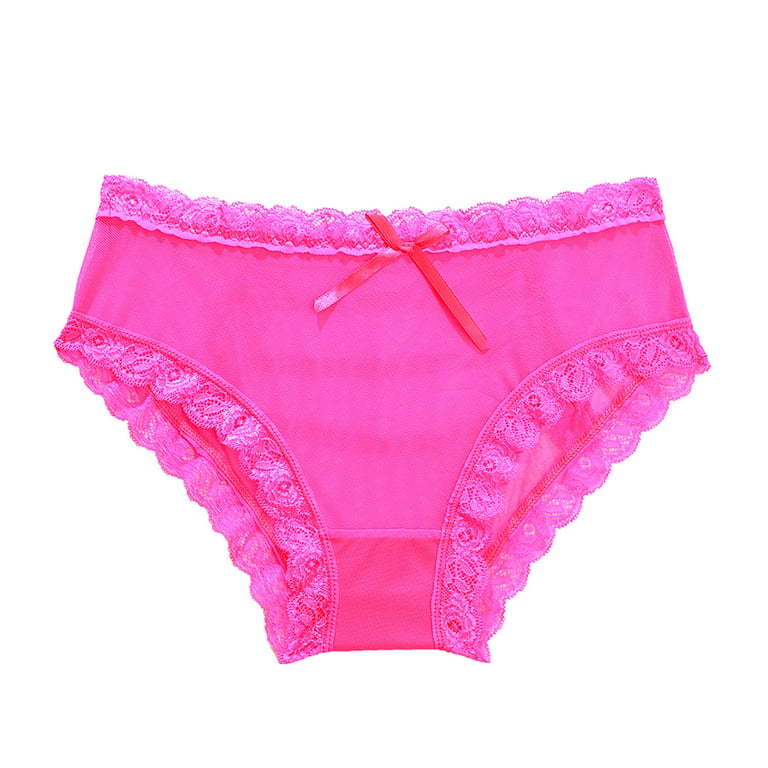 Juebong Women's Underwear Deals Clearance Under $10 Women Sexy Lingerie  Thongs Panties Womens Hollow Out Underwear,Hot Pink,S