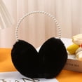 thumbnail image 4 of Mdesiwst Thermal Insulation Earmuffs Winter Earmuffs Cute Solid Color Plush Warm Earmuffs with Faux Pearls for Girls Winter Outdoor Ear Warmer with Soft Furry, 4 of 8