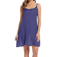 thumbnail image 3 of Women Silk Cotton Full Slips For Under Dress Chemise Camisoles Slip Dress Petticoat Nightwear, 3 of 6