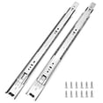 thumbnail image 1 of Tobinice 6 pares de herrajes de 22 pulgadas Guías para cajones de montaje lateral con rodamiento de bolas de extensión completa de 3 secciones Guías para cajones con capacidad de 100 lb, 1 of 5
