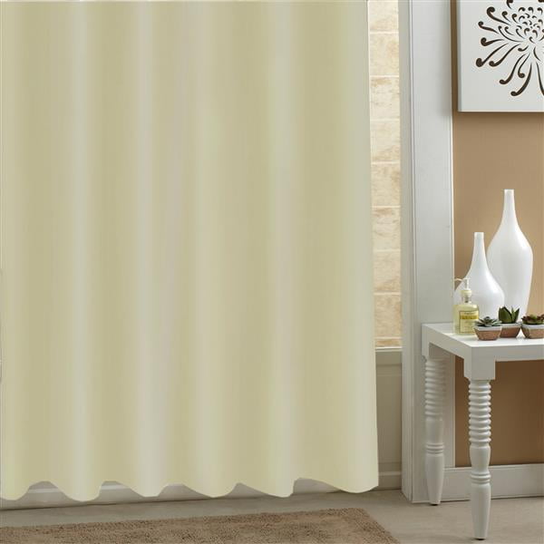Excell BestQuality MediumWeight Shower Curtain Liner, 70" x 71", Anti Mildew, Ecru Walmart