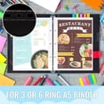 thumbnail image 6 of 50 Pack 5.5x8.5 Inch Sheet Protectors for 3 or 6 Ring A5 Binder, Half Letter Size 7 Holes Mini Heavy-Duty Sheet Protector Sleeves Crystal Clear Playbill Binder Pockets, 6 of 6