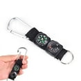 thumbnail image 4 of CNKOO 1PC 3 In 1 Multifunction Camping Hiking Carabiner W/ Keychain Compass Thermometer, 4 of 5