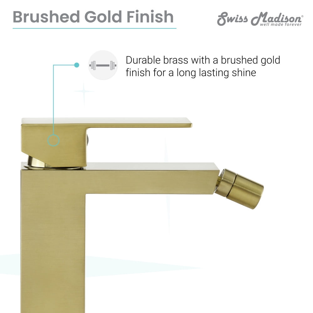 Concorde Bidet Faucet in Brushed Gold