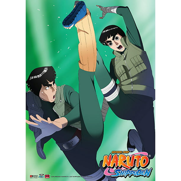 Wall Scroll - Naruto Shippuden - Rock Lee & Mighty Guy Wall Art Licensed  ge86450 