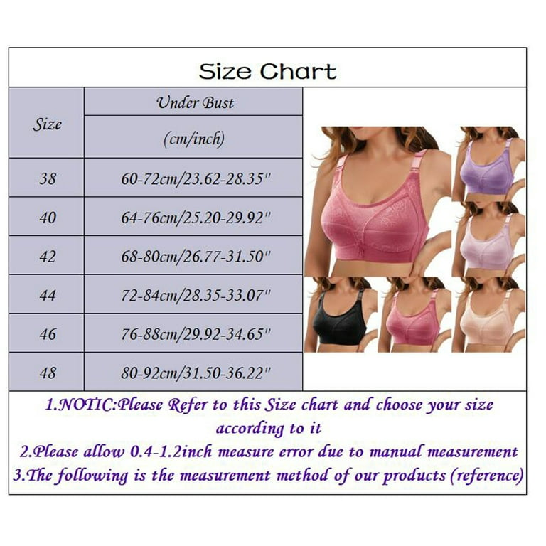  Front Close Bra For Women Push Up Wirefree Bra Seamless No  Dig Comfort Brassiere
