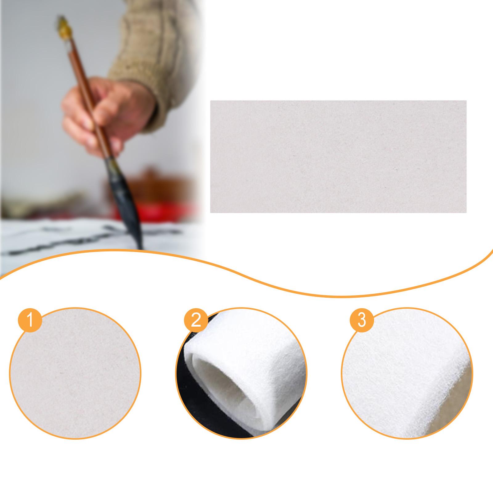 GUOOL Chinese Calligraphy Mat Water Drawing Desk Writing Pad Protector Portable Felt Mat Synthetic Fiber Thickened Foldable Suitable for Art Education Handwriting Practice Home Office white