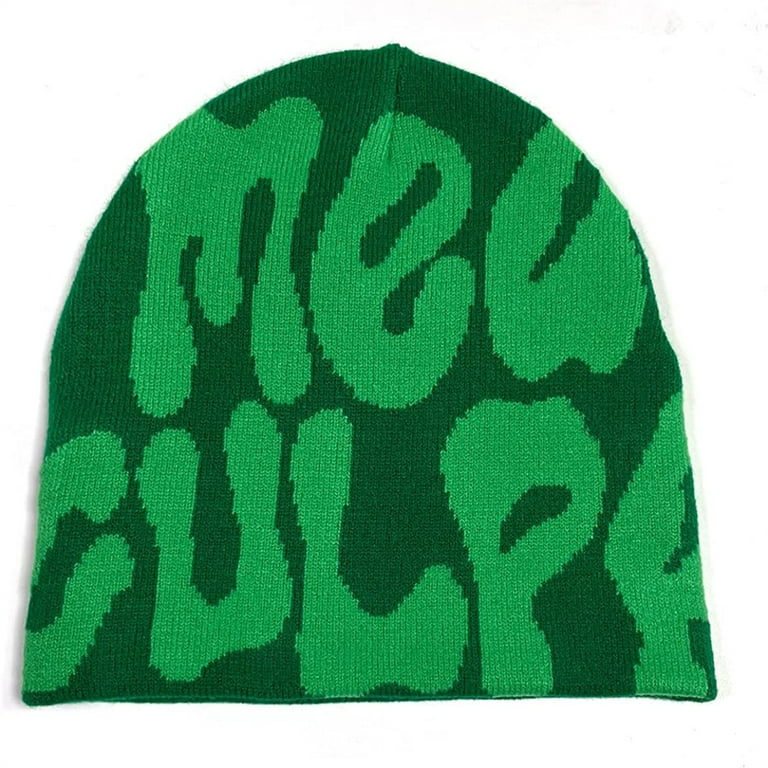 Women Y2k Beanie Hat Slouchy Knitted Beanies Y2k Accessories
