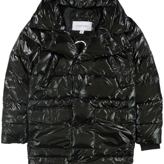 Calvin Klein Mens Oversized Puffer Jacket, Black, X-Small