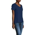 thumbnail image 4 of Hanes Women's X-temp Short Sleeve V-neck Tee, 4 of 5